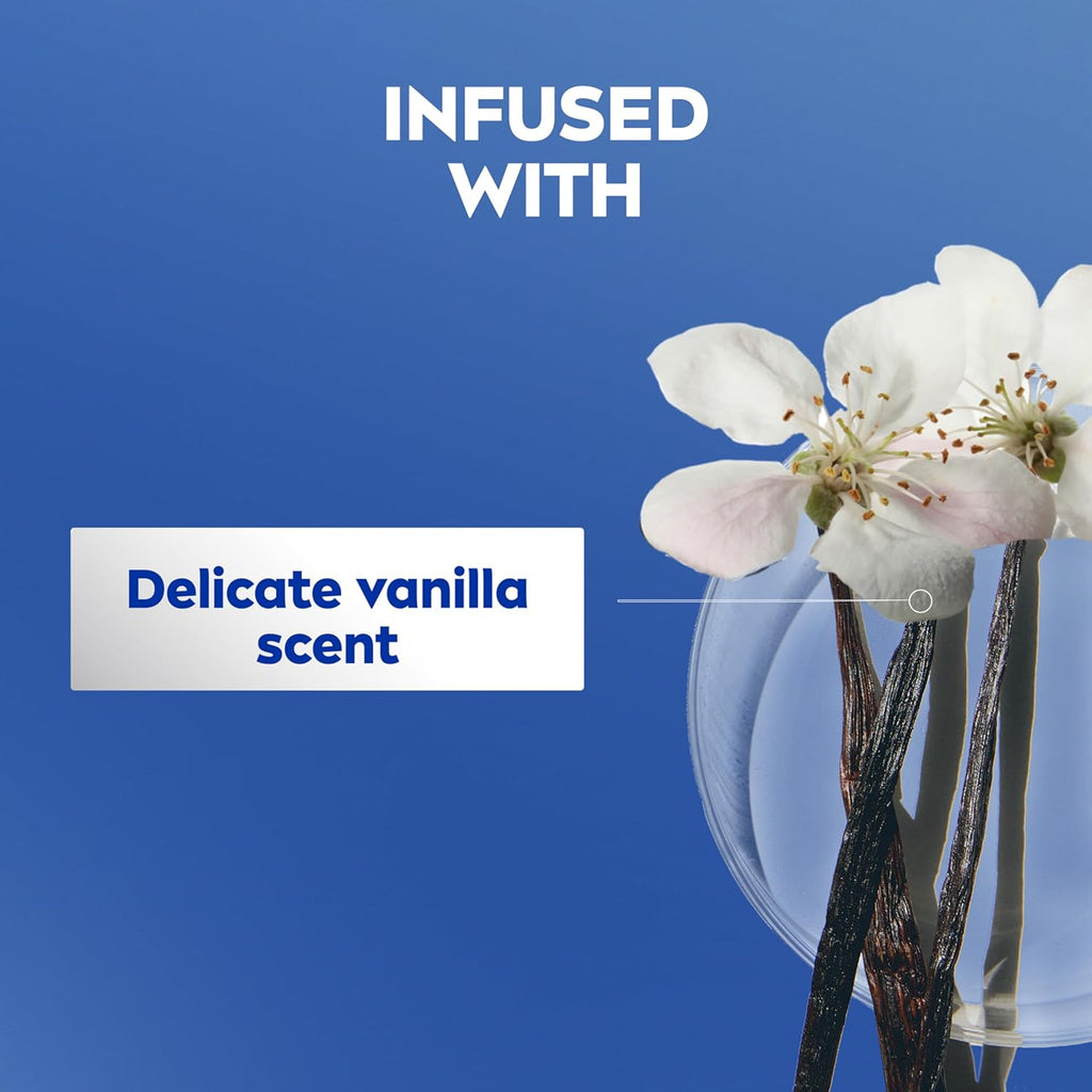 Oil Infused Vanilla and Almond Oil Body Lotion for Women, Fast-Absorbing and Non-Greasy Vanilla Scented Lotion Moisturizes for 48 Hours, 16.9 Fl Oz Pump Bottle, Pack of 3